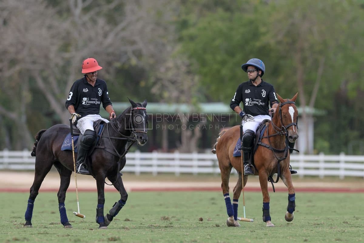 Lechuza Caracas and La Romanza 3J play polo during the Copa Britanica at Casa de Campo in La Romana, La Romana, Dominican Republic on March 1, 2026. (Photos by Bryan Bennett)