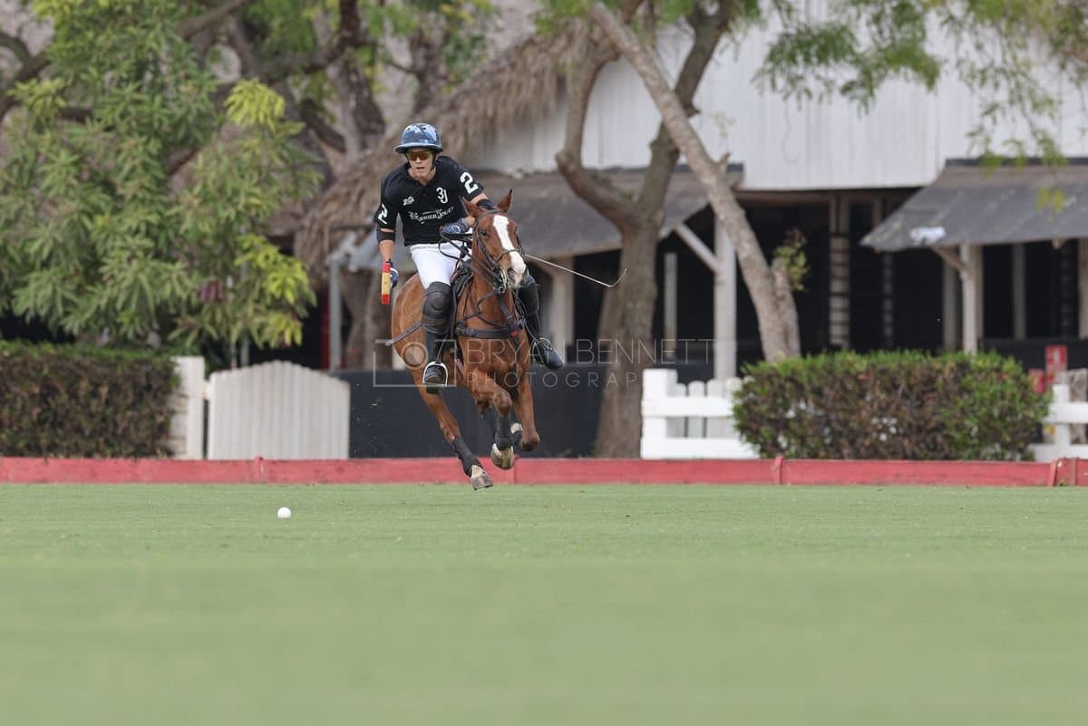 Lechuza Caracas and La Romanza 3J play polo during the Copa Britanica at Casa de Campo in La Romana, La Romana, Dominican Republic on March 1, 2026. (Photos by Bryan Bennett)