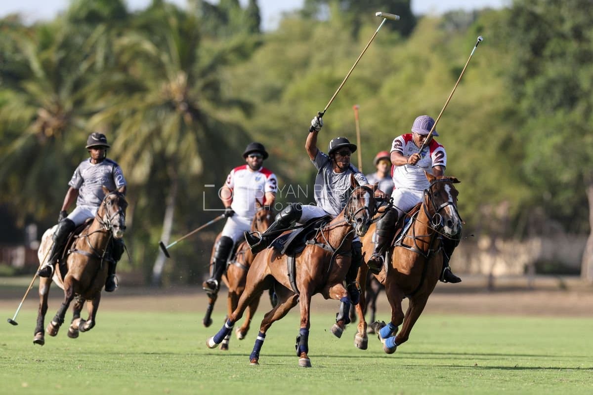 La Suiza and La Carbuccia play polo at Casa de Campo in La Romana, Dominican Republic on August 8, 2026. (Photos by Bryan Bennett)