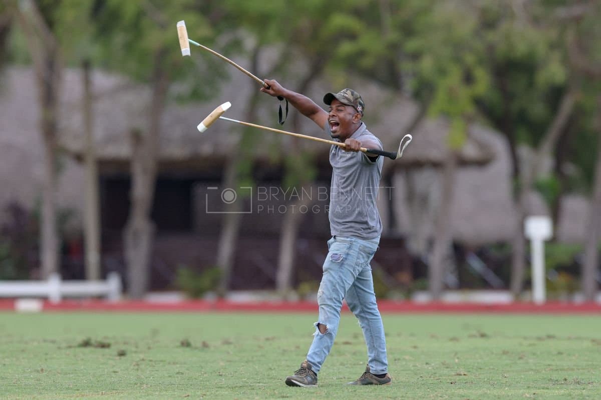 Lechuza Caracas and La Romanza 3J play polo during the Copa Britanica at Casa de Campo in La Romana, La Romana, Dominican Republic on March 1, 2026. (Photos by Bryan Bennett)