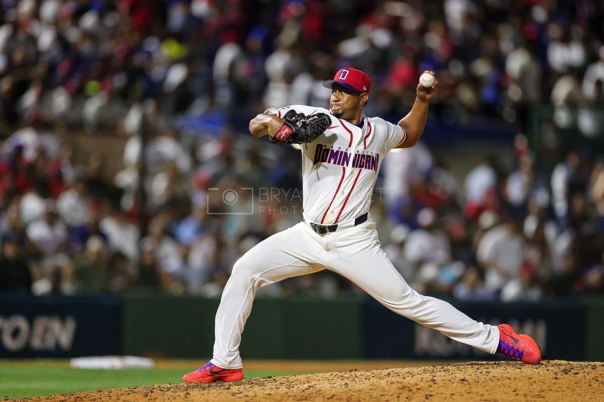 SANTO DOMINGO, DOMINICAN REPUBLIC - MARCH 03: Wandy Peralta #59 of the Dominican Republic pitches during an exhibition game against the Detroit Tigers at Estadio Quisqueya on March 03, 2026 in Santo Domingo, Dominican Republic. (Photo by Bryan Bennett/Getty Images)