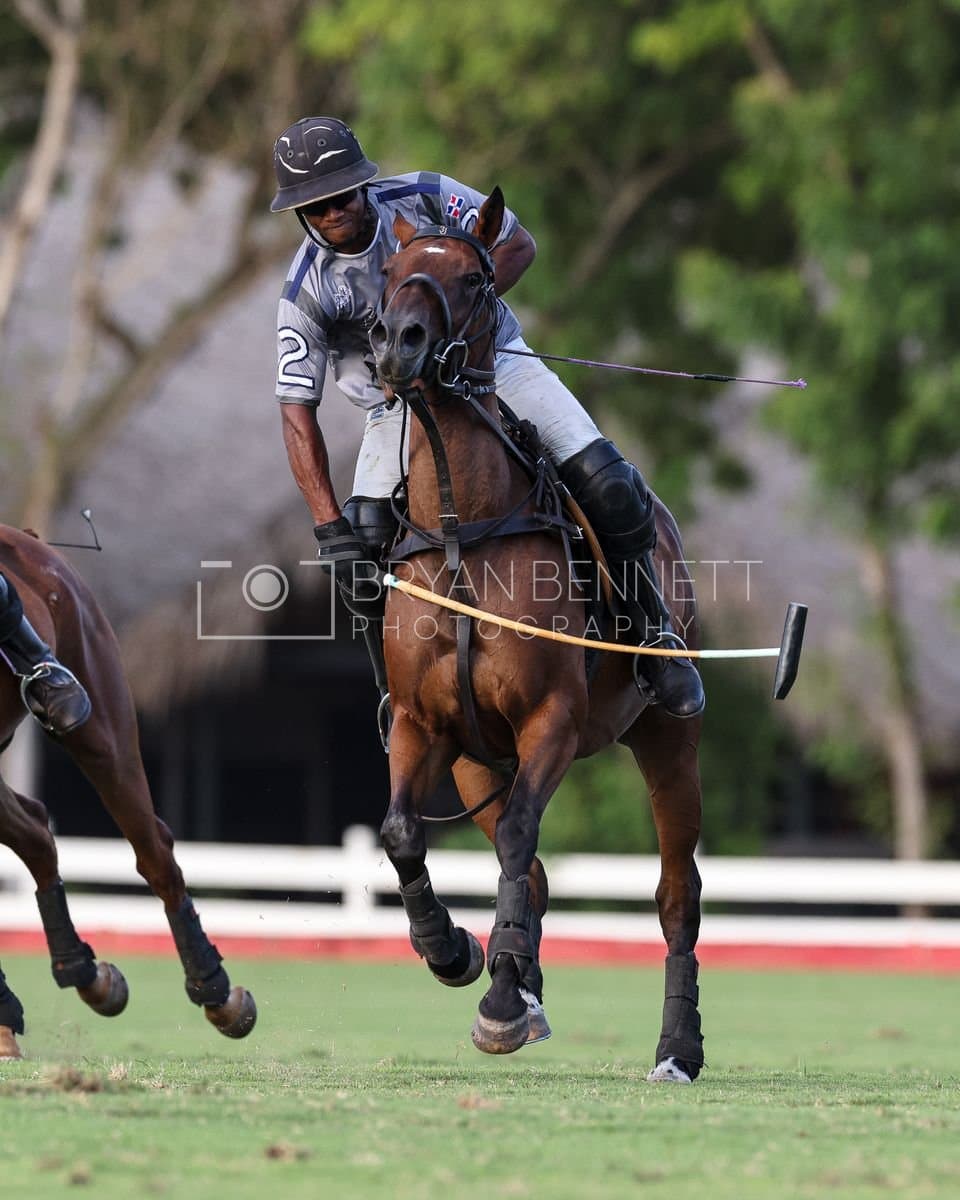 La Suiza and La Carbuccia play polo at Casa de Campo in La Romana, Dominican Republic on August 8, 2026. (Photos by Bryan Bennett)
