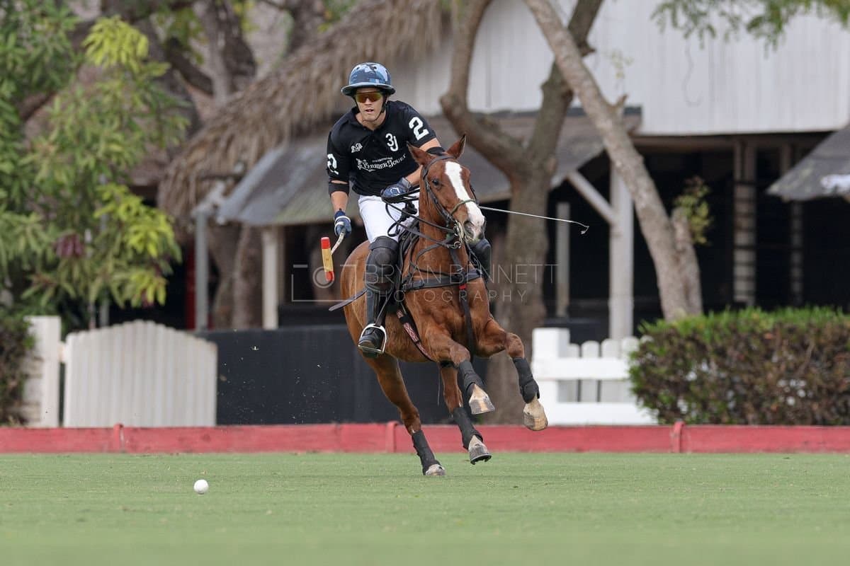 Lechuza Caracas and La Romanza 3J play polo during the Copa Britanica at Casa de Campo in La Romana, La Romana, Dominican Republic on March 1, 2026. (Photos by Bryan Bennett)