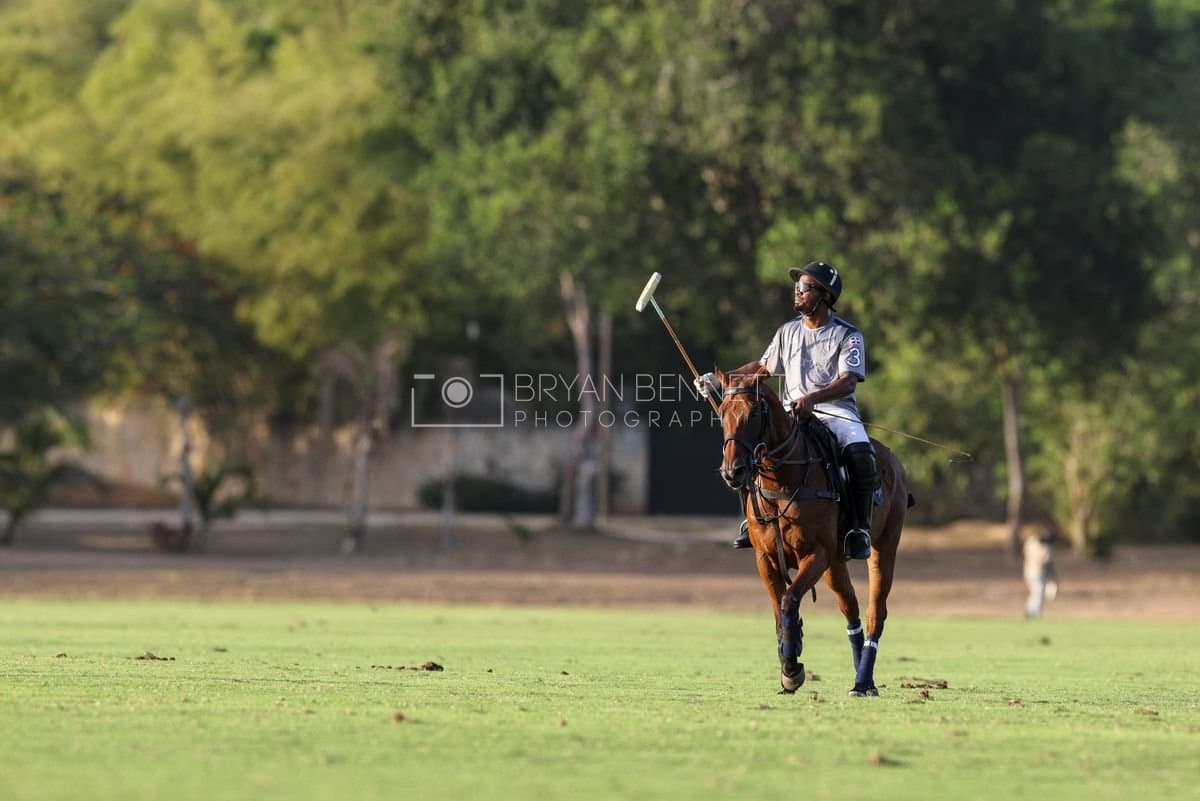 La Suiza and La Carbuccia play polo at Casa de Campo in La Romana, Dominican Republic on August 8, 2026. (Photos by Bryan Bennett)
