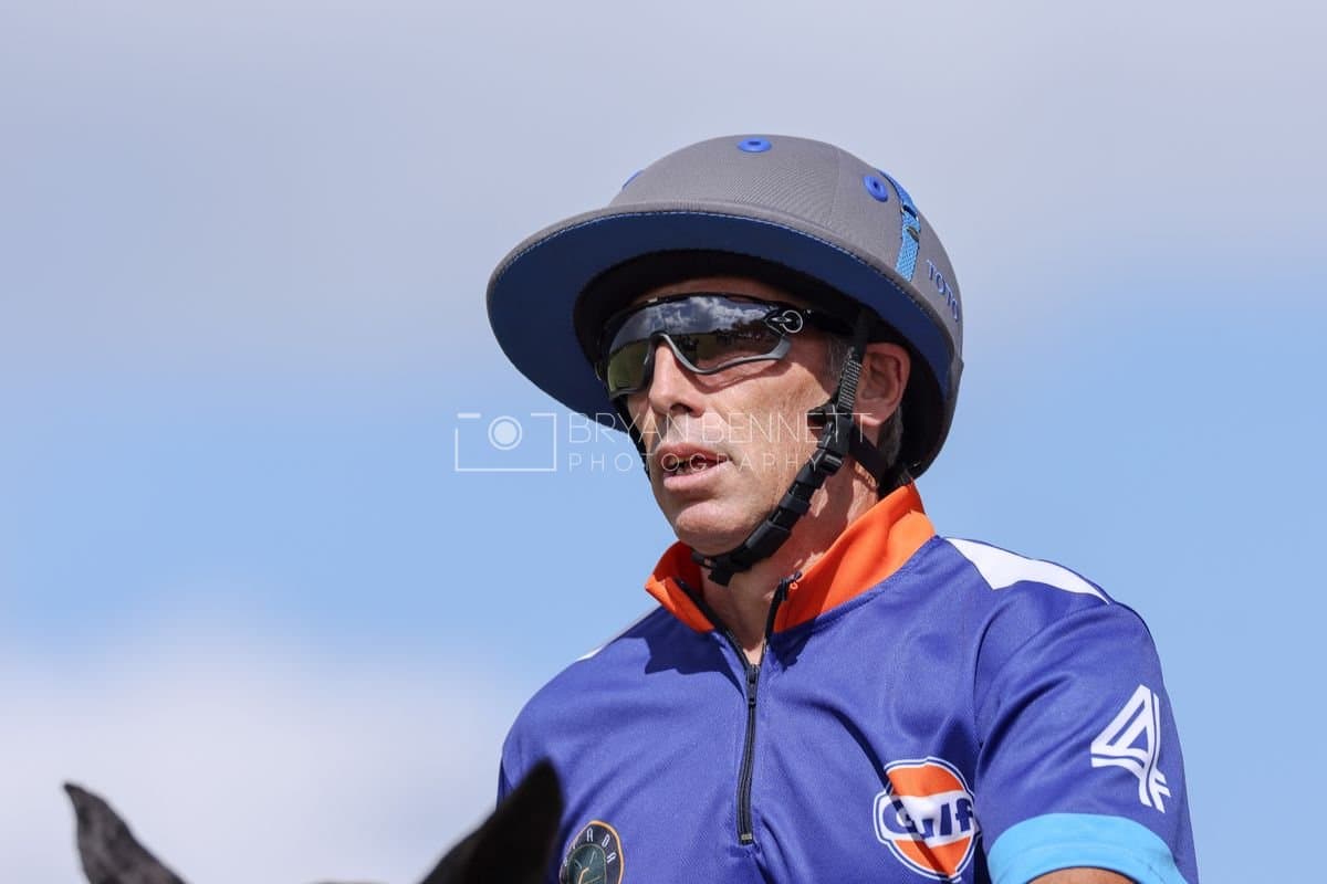 La Romanza 3J and La Espada Gulf play polo during the Copa Britanica at Casa de Campo Polo Club in La Romana, Dominican Republic on March 6, 2026. (Photos by Bryan Bennett)