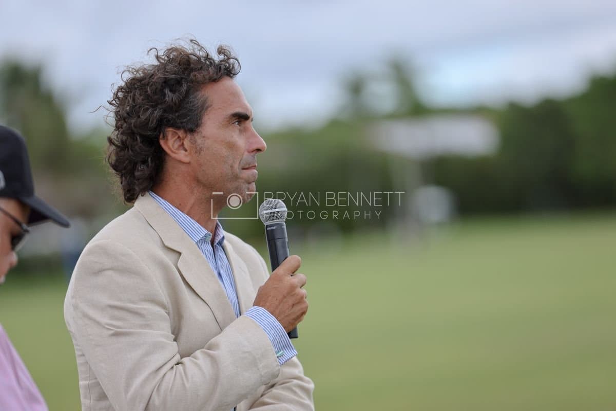 Casa de Campo and La Romanza 3J play polo during the Casa de Campo Challenge at Casa de Campo in La Romana, Dominican Republic on April 4, 2025. (Photo by Bryan Bennett)