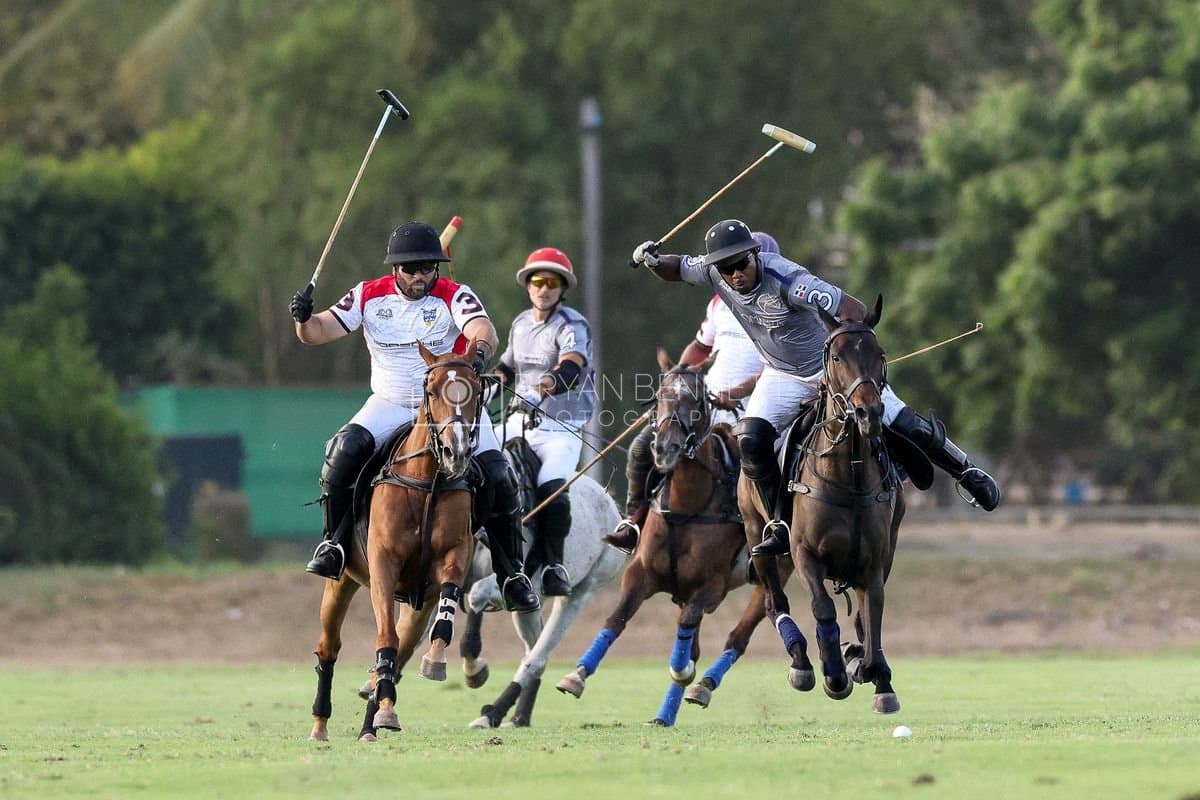 La Suiza and La Carbuccia play polo at Casa de Campo in La Romana, Dominican Republic on August 8, 2026. (Photos by Bryan Bennett)