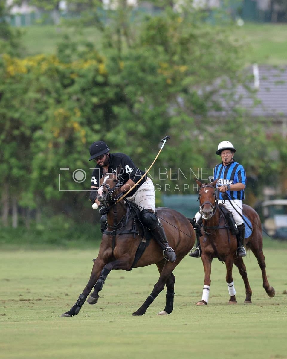 Casa de Campo and La Romanza 3J play polo during the Casa de Campo Challenge at Casa de Campo in La Romana, Dominican Republic on April 4, 2025. (Photo by Bryan Bennett)
