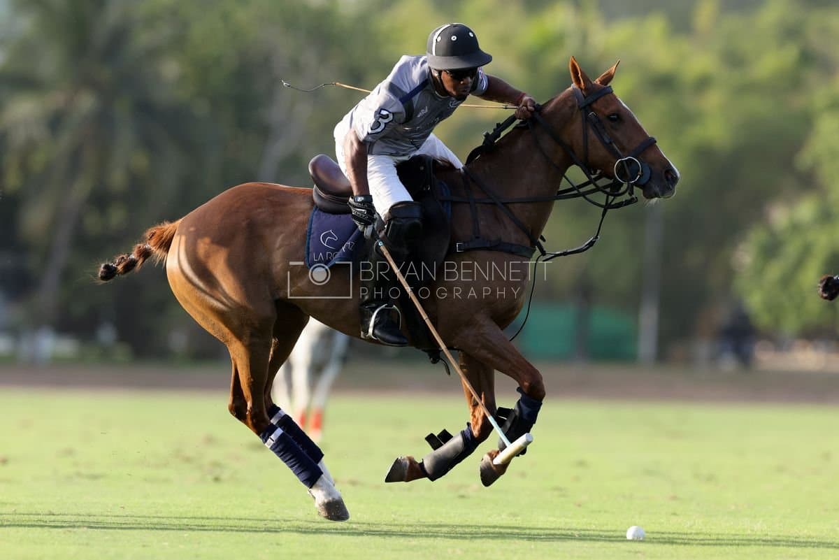 La Suiza and La Carbuccia play polo at Casa de Campo in La Romana, Dominican Republic on August 8, 2026. (Photos by Bryan Bennett)