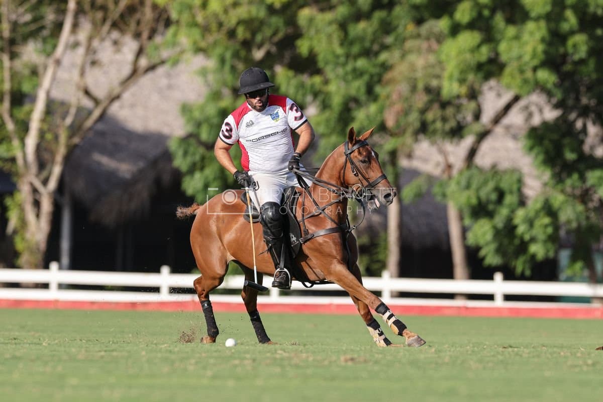 La Suiza and La Carbuccia play polo at Casa de Campo in La Romana, Dominican Republic on August 8, 2026. (Photos by Bryan Bennett)