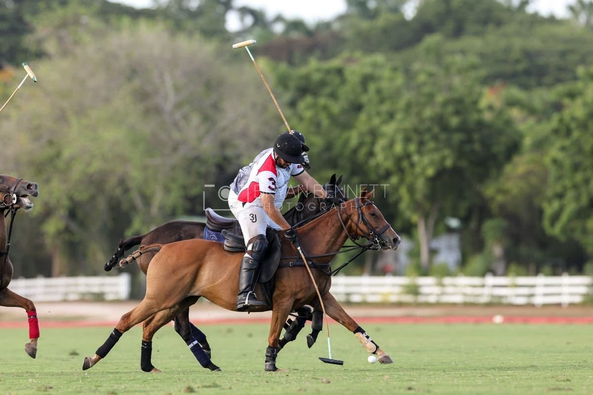La Suiza and La Carbuccia play polo at Casa de Campo in La Romana, Dominican Republic on August 8, 2026. (Photos by Bryan Bennett)