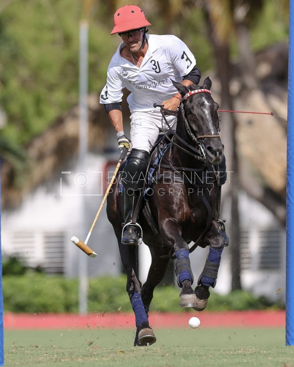 La Romanza 3J and La Espada Gulf play polo during the Copa Britanica at Casa de Campo Polo Club in La Romana, Dominican Republic on March 6, 2026. (Photos by Bryan Bennett)
