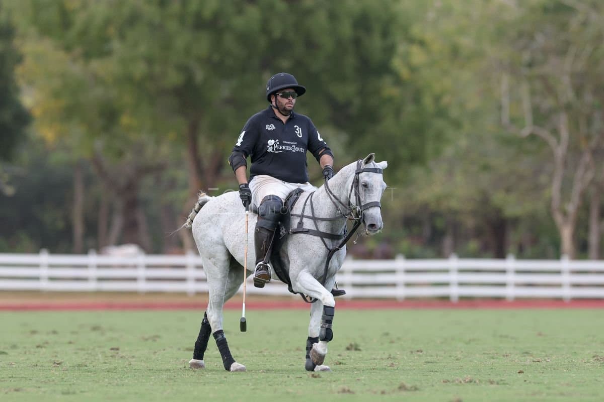 Lechuza Caracas and La Romanza 3J play polo during the Copa Britanica at Casa de Campo in La Romana, La Romana, Dominican Republic on March 1, 2026. (Photos by Bryan Bennett)